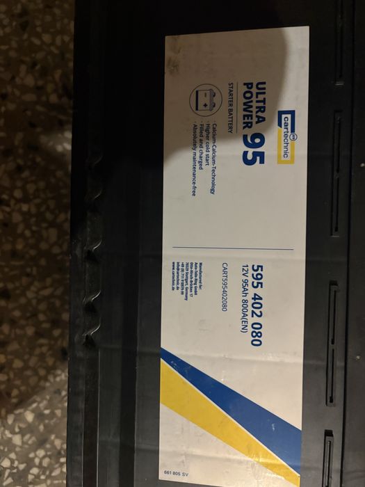 Акумулатор cartechnic 95AH 800A