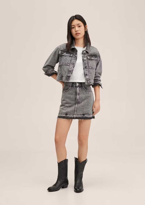 Новые джинсовый комбинезон / куртка+юбка MANGO, размер XS