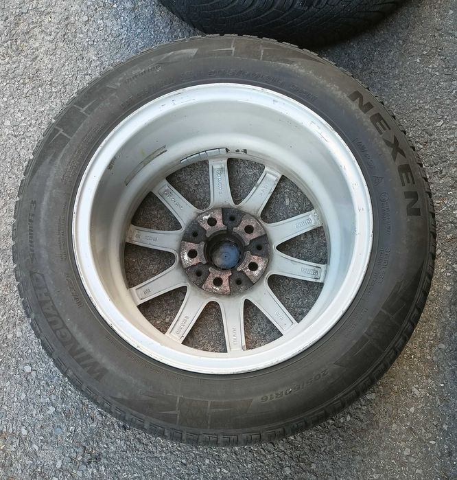 4 бр. джанти 16", 5x112 66 mm с зимни гуми 205/60/16