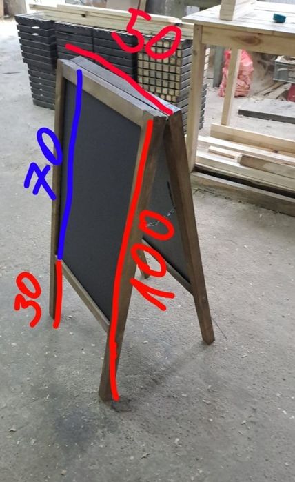 Черни дъски за реклама в магазинии