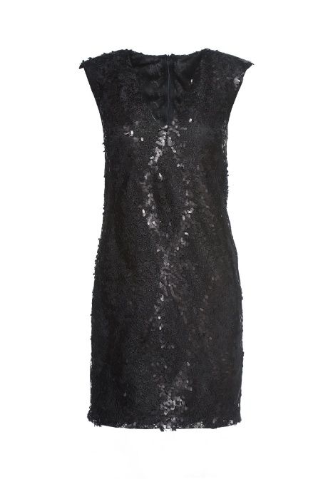 Rochie neagra de ocazie/eleganta cu dantela și paiete noua