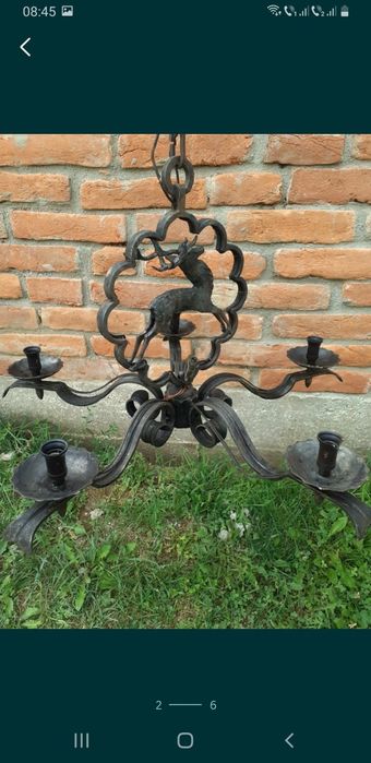 Candelabru fier forjat
