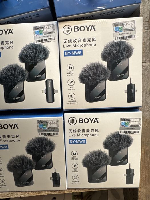 Микрофон  Boya  новые   15  штук.  есть