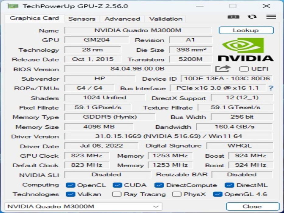 Геймарски Лаптоп HP ZBook 17 G3 17.3" i7-6700HQ 2.60GHz/RAM 16GB/Win11