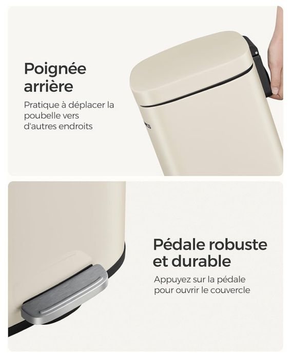 Кухненски кош за смет 30л SONGMICS