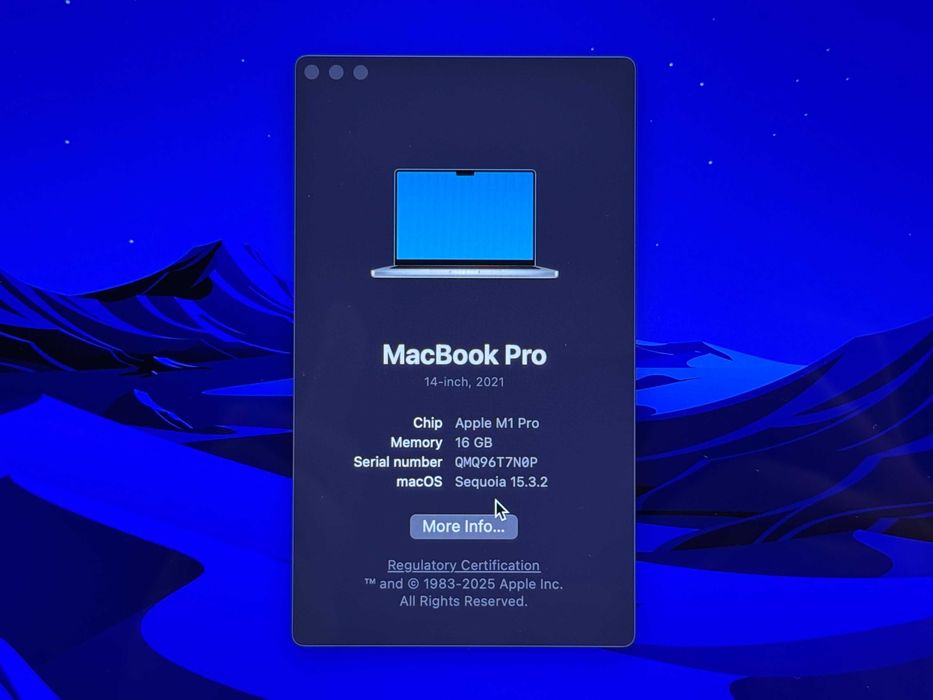 Apple Macbook Pro 14" M1 Pro 16 GB RAM 1 TB SSD