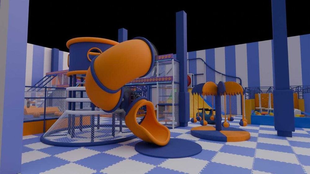 Детский лабиринт, детский игровой парк.