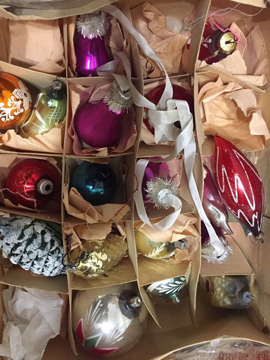 Елочные игрушки, стекло ГДР