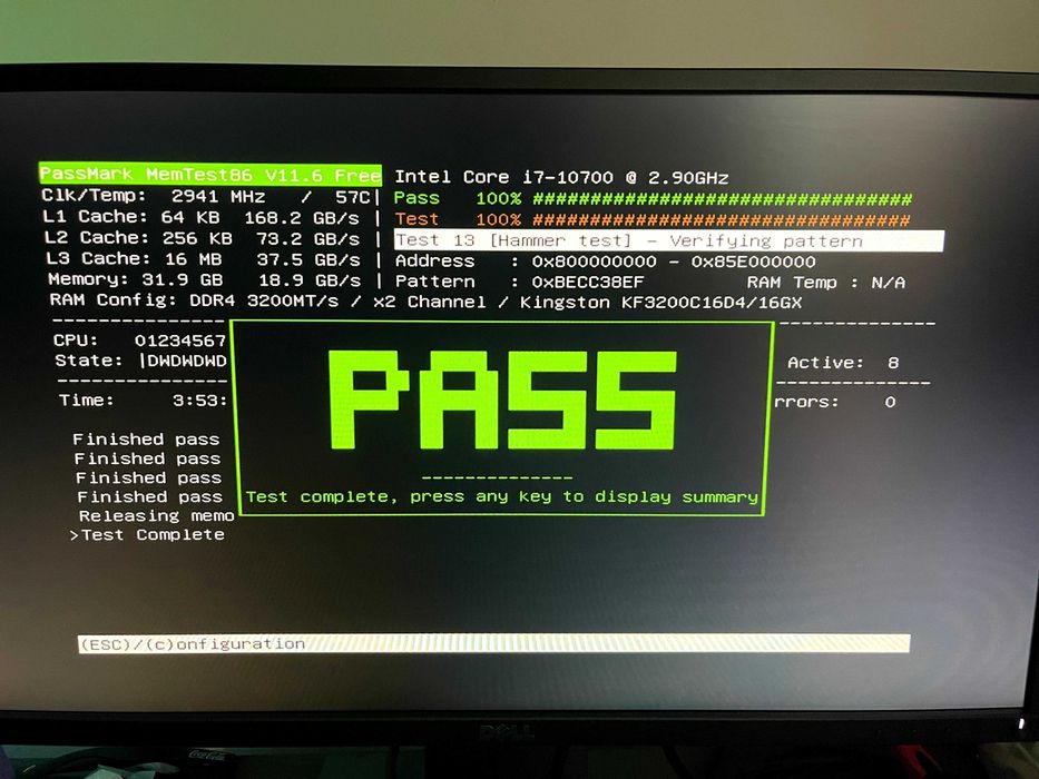 RAM 2x16GB DDR4 3200 Kingston FURY Beast RGB Intel XMP