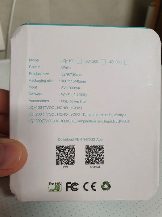 Detector calitate aer, wifi