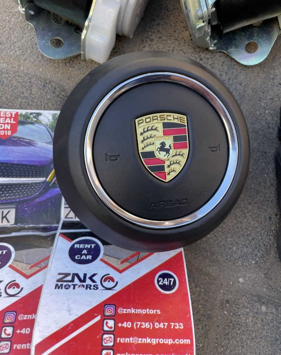Porsche Cayenne 9Y - airbag volan - set centuri de siguranta Presafe - fata spate