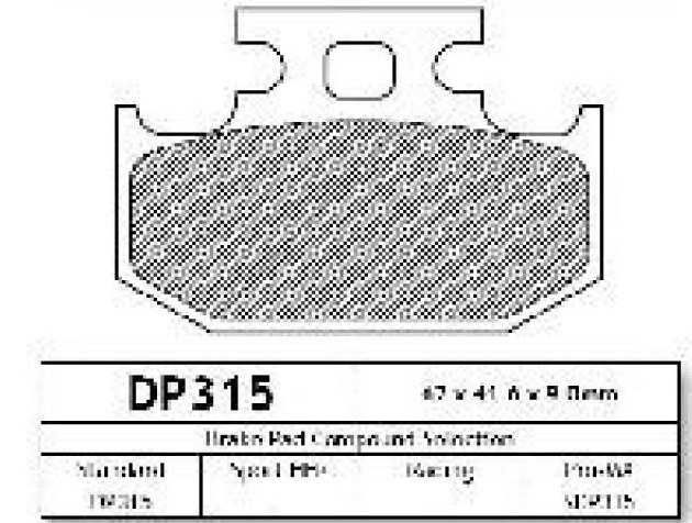 Dp brakes накладки за мотор предни задни honda yamaha suzuki kawasaki