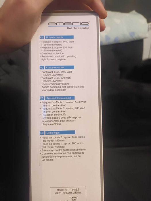 Plita pe curent Nouala cutie  de vanzare