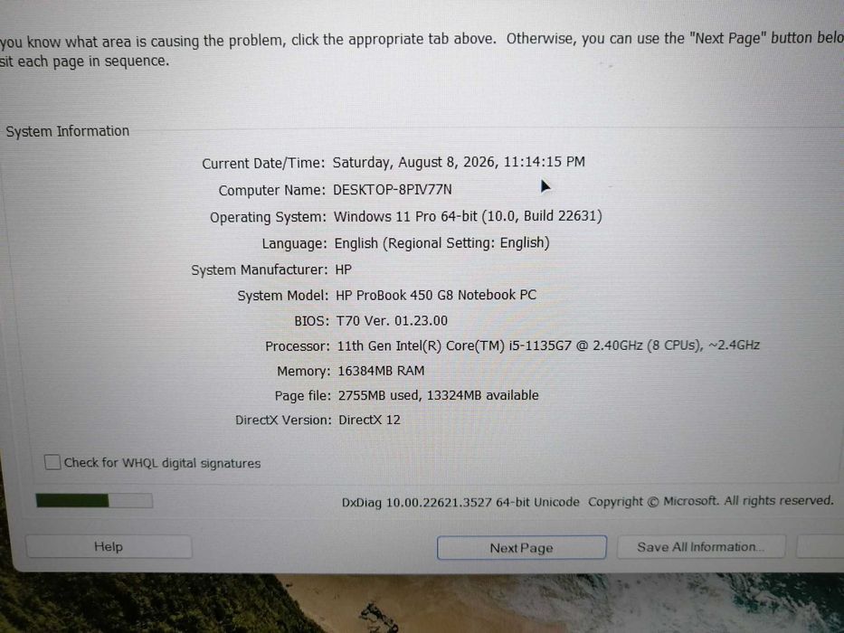 Hp ProBook 450 G8 , 15,6 Fhd , i5  Gen 11 , 16 gb ram , 512 Gb Ssd M2 Nvme .