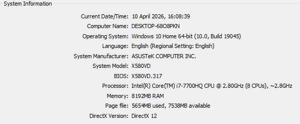 Laptop ASUS 15.6'' VivoBook Pro 15 N580VD