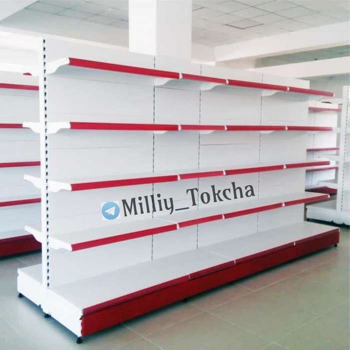 Стеллажи металлический, market uchun tokcha, vitrina, polka, do'konga