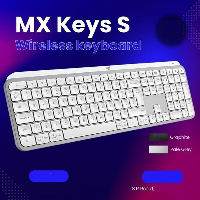 Logitech Mx Keys S Black Беспроводная Клавиатура
