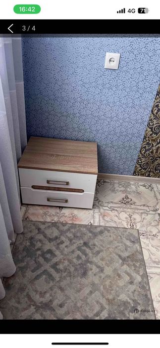 Кровать 2-х спальная и тумба