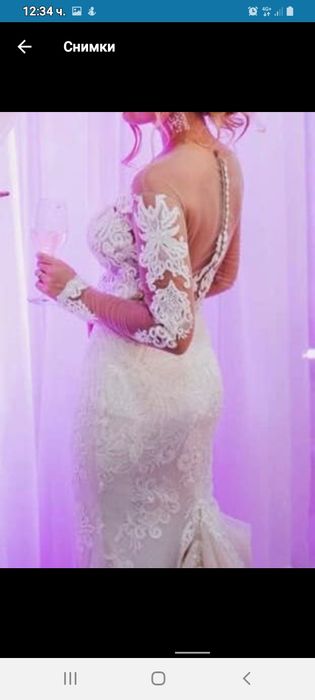 Сватбена италианска рокля