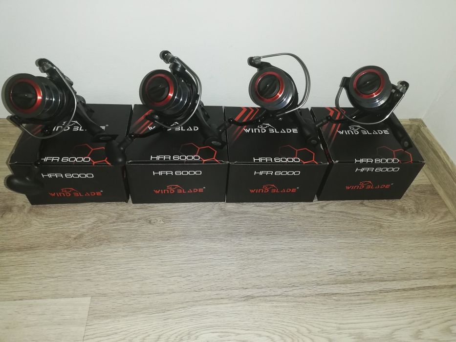 Set 4 Mulinete WindBlade HFR 6000 cu BaitRunner 10+1 Rulmenti