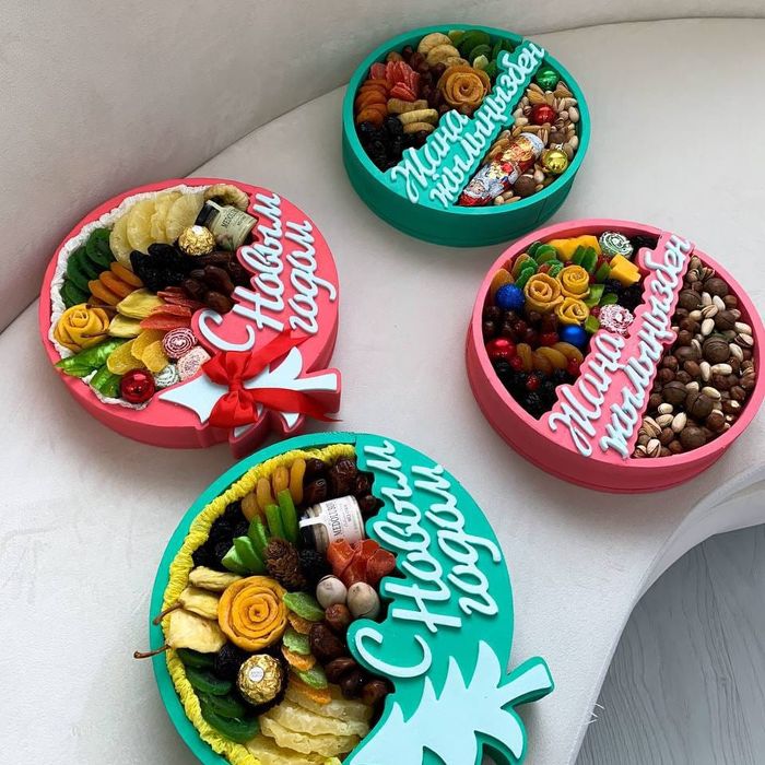 Съедобные  букеты из сухофрукты