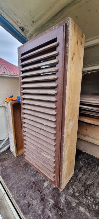 Vand ferestre lemn masiv de brad cu obloane