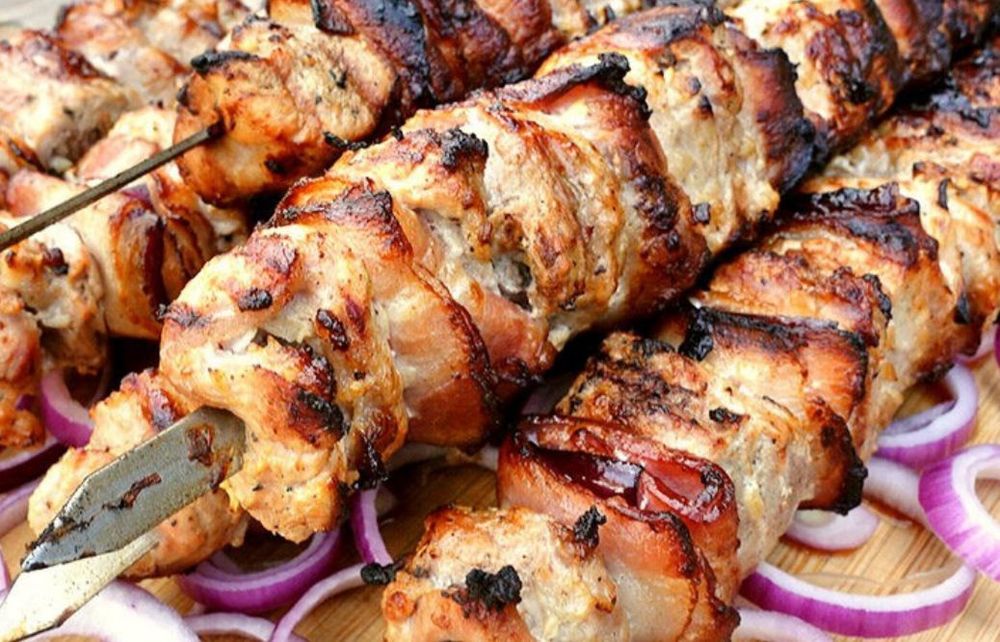 Шашлык утка мариновка