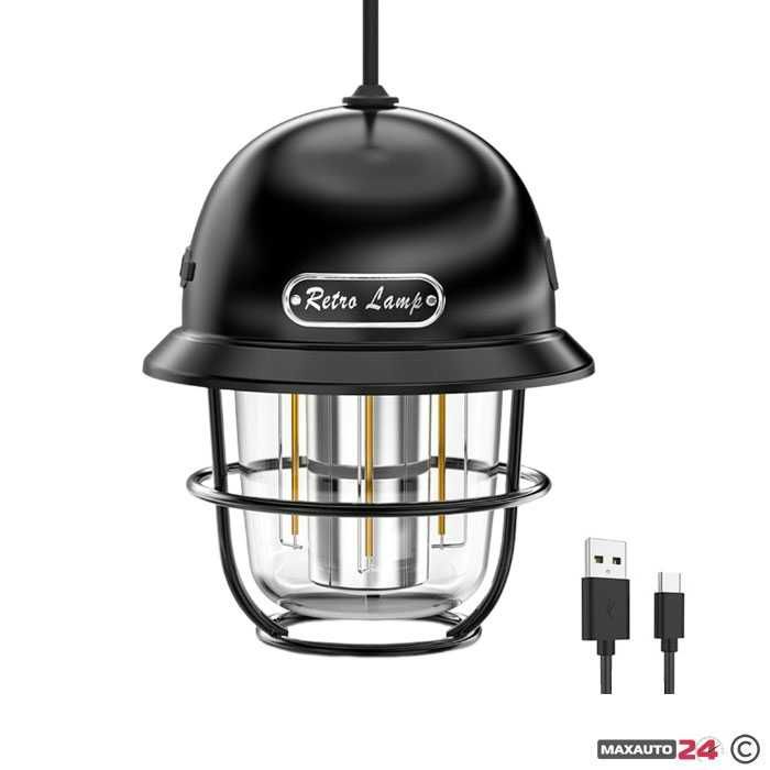 Лампа за къмпинг LY14/186 12V с кабел за зареждане