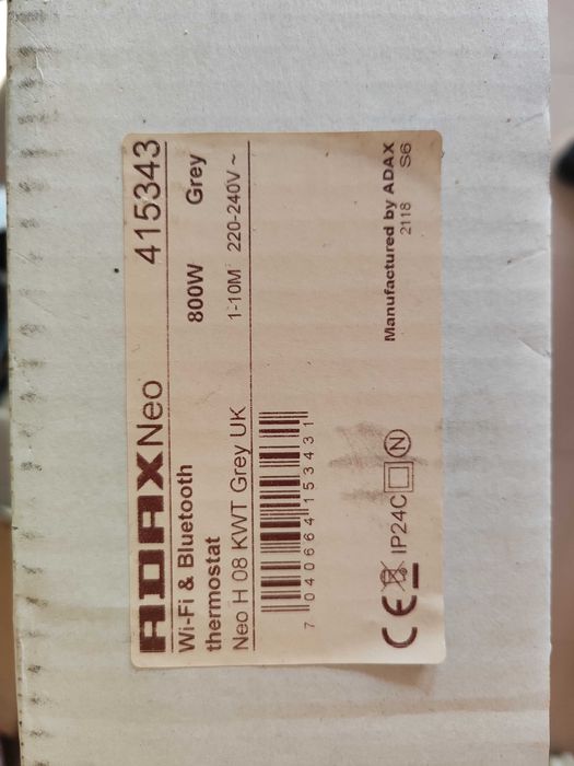 Нов wi-fi ADAX neo 08 kwt wifi Bluetooth конвектор адакс