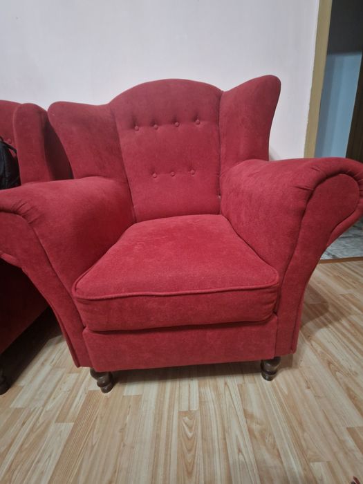 2 fotolii  culoare burgundy