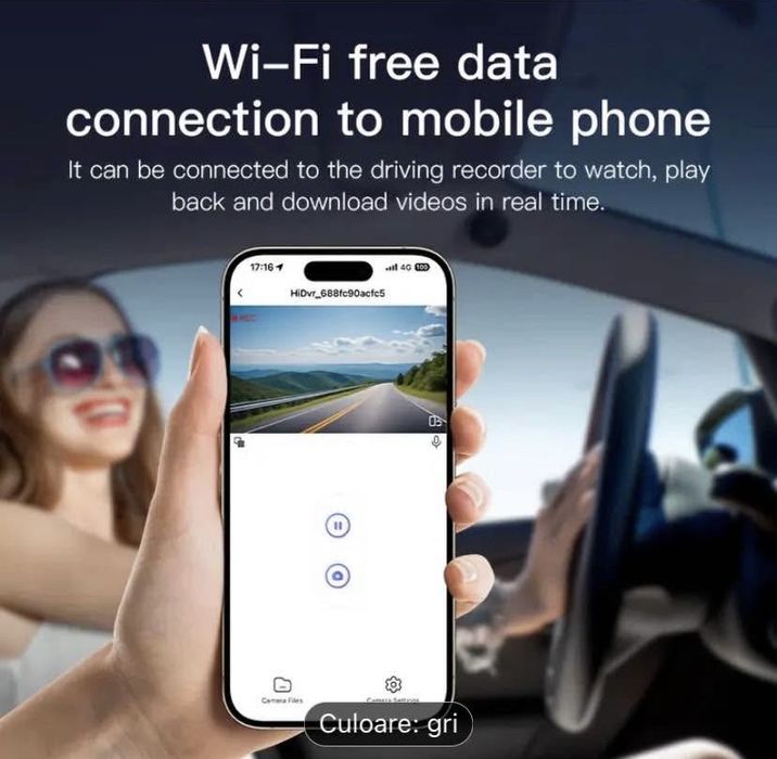 Cameră de bord Wi-fi + card 32GB