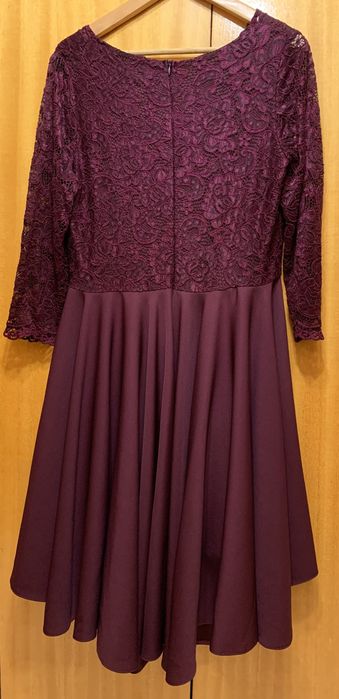 Дамска официална рокля вишнава