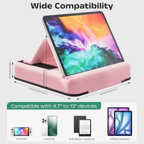 Нова Розова възглавница стойка за таблет с дистанционно за iPad 4.7-13" Айпад