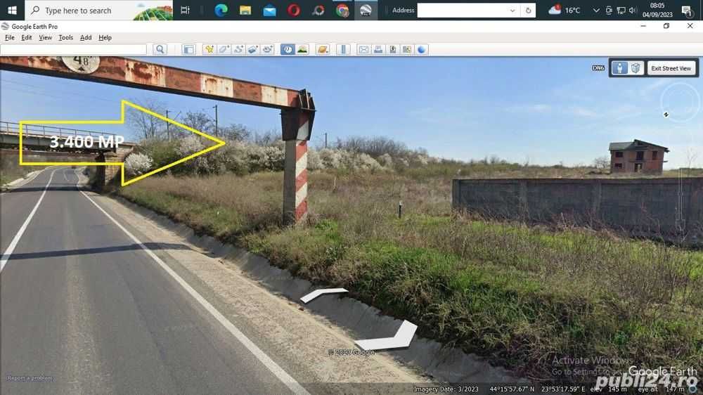 Vand teren intravilan,Crcea-Ford-Selgros-deschidere DE 70