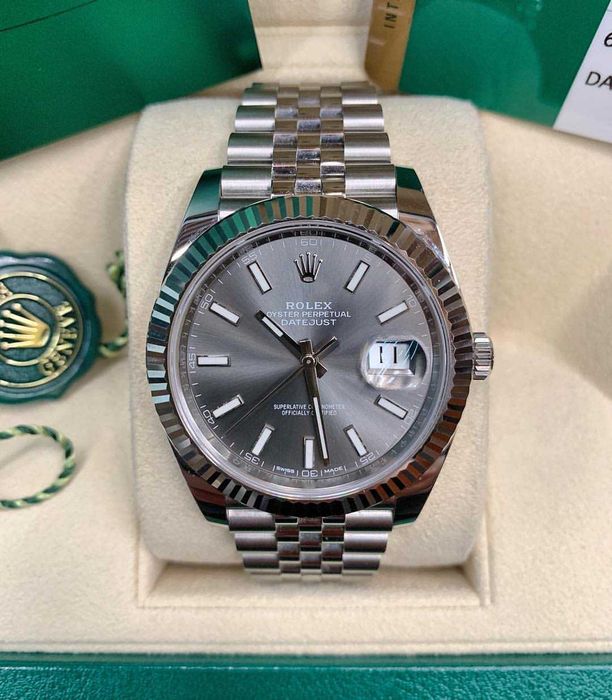 rolex datejust 41mm jubilee сребро