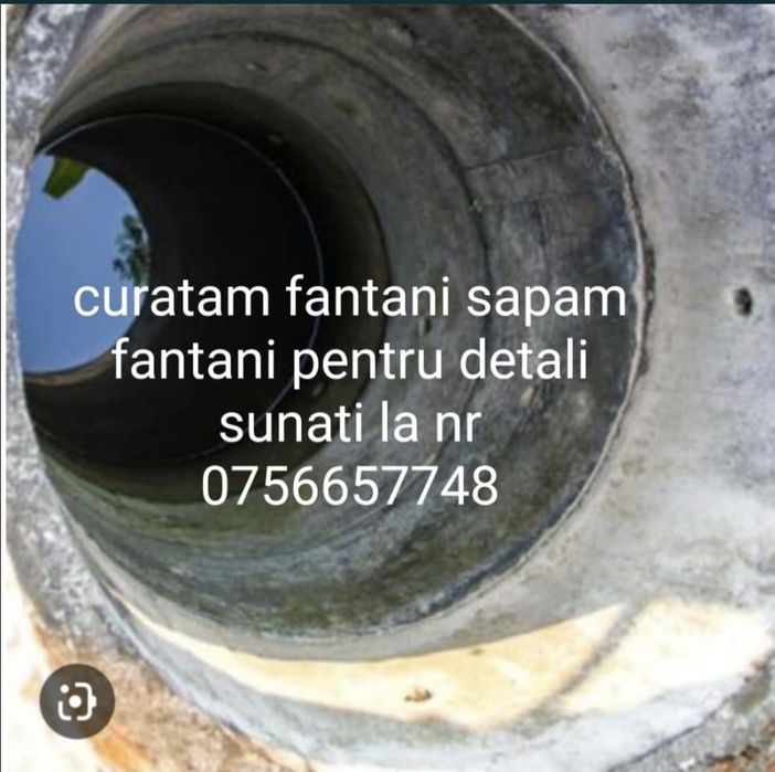 Curatare fantana adancesc