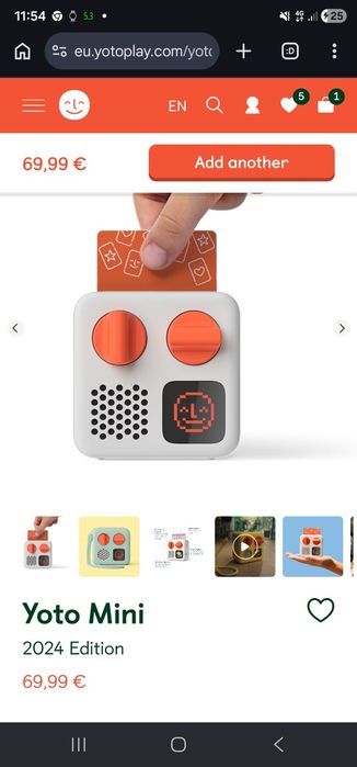 Yoto mini player  с карти  и пълна гаранция