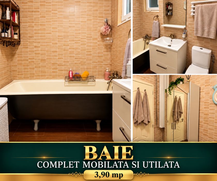 Apartament 3 camere, complet mobilat și utilat, parcare și boxă – Șoseaua Giurgiului, Sector 4