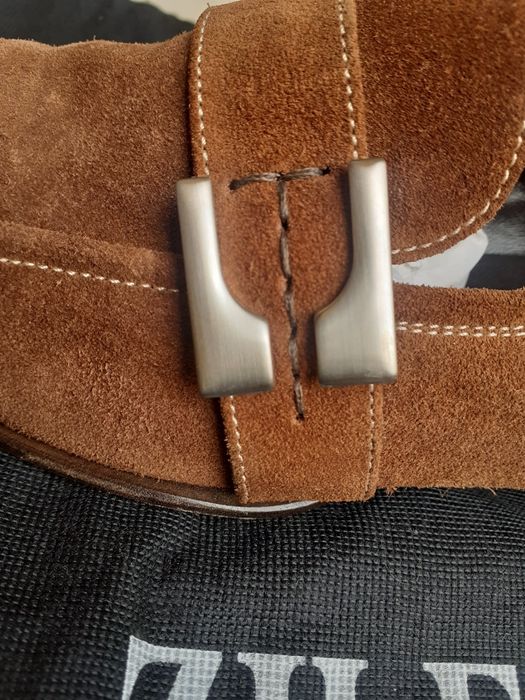 Pantofi maro piele întoarsă, bărbătești (Loafers) Pal Zileri, 42