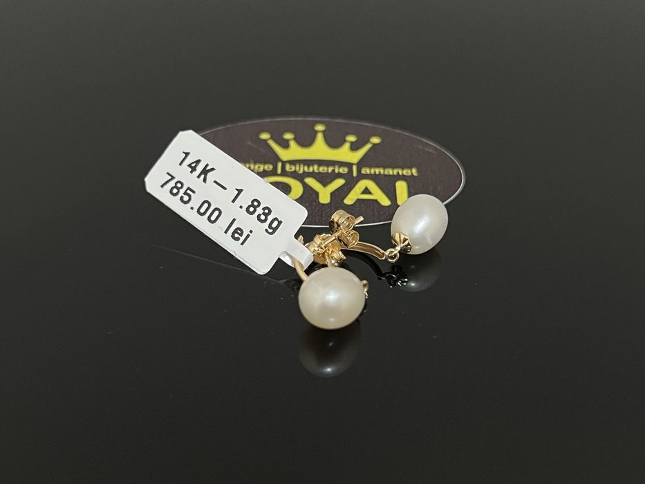 Bijuteria Royal CB : Cercei aur 14k 1,83 grame