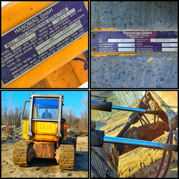 Buldozer Hanomag D600D – Fiabilitate Germană (An 1983)