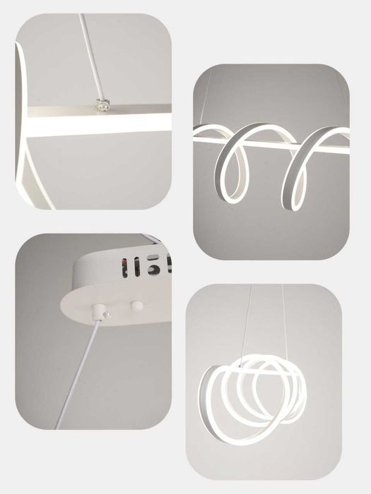 Lyustra LED,2 xil rangda,zal,kefe,ofis,oshxona,yotoqxona uchun qandil.