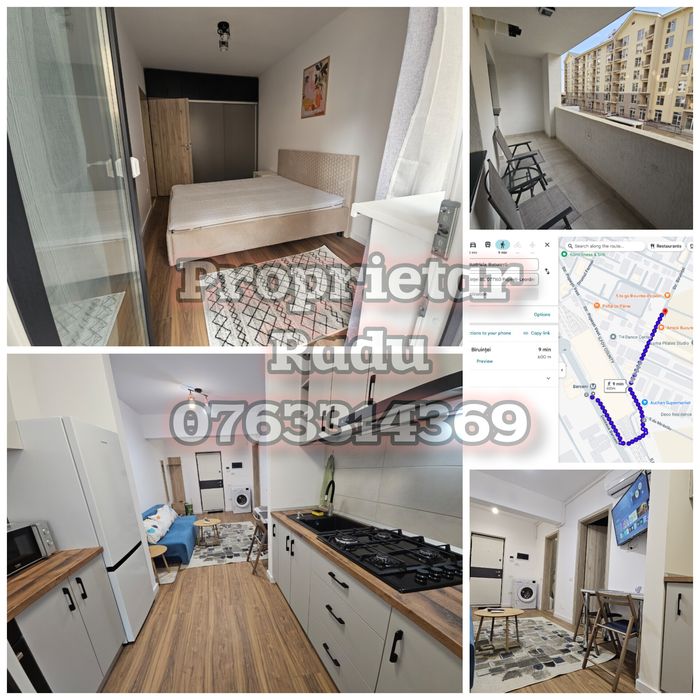 Apartament studio 43mp 650m de metrou, centrală, totul nou
