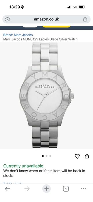 Часовнил Marc Jacobs