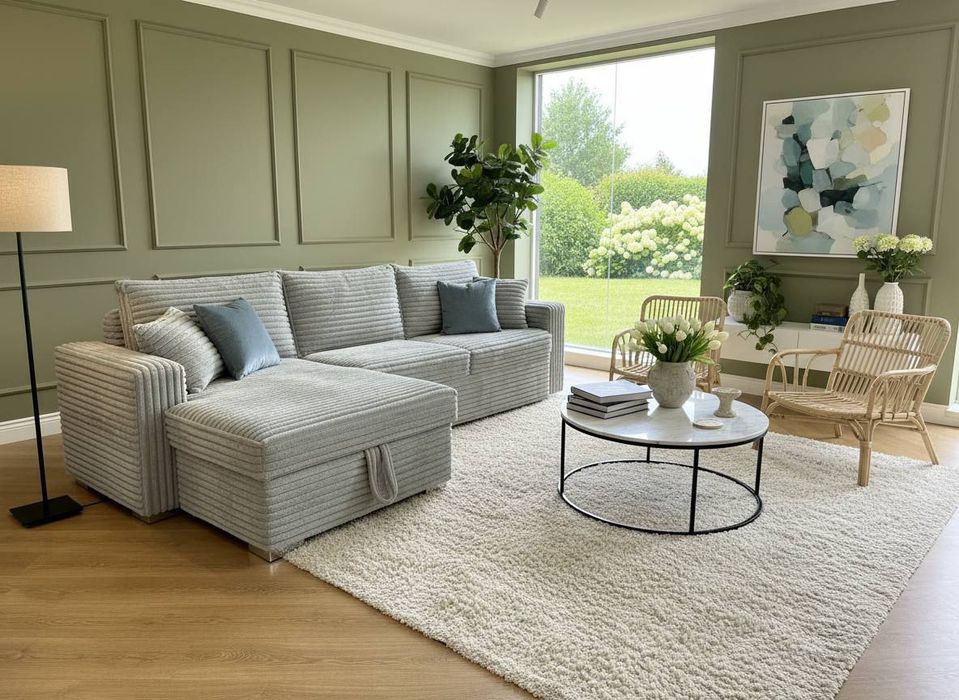 Угловой диван для гостиной