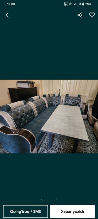 Sifatli Yumshoq mebellar