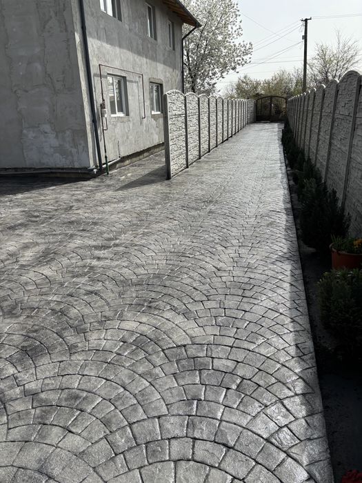 Pavaje curte,beton amprentat ,beton imprimat