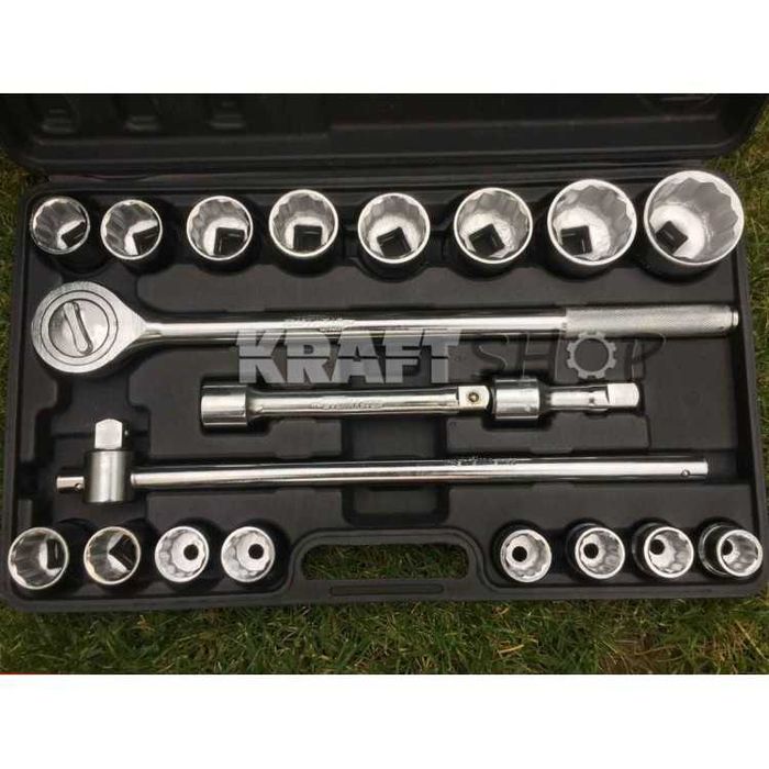 НЕМСКА Камионска Гедория KRAFTWELLE 3/4 Тресчотка 21 Части + ЛЕД ФЕНЕР