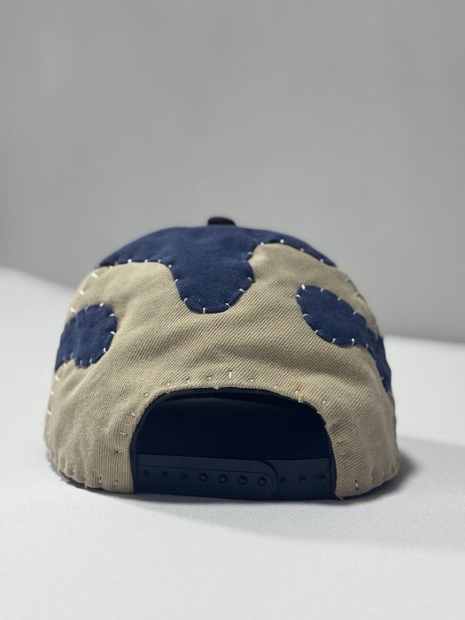 Sapca Carhartt WIP 1of1 patchwork handmade blue & cream & black