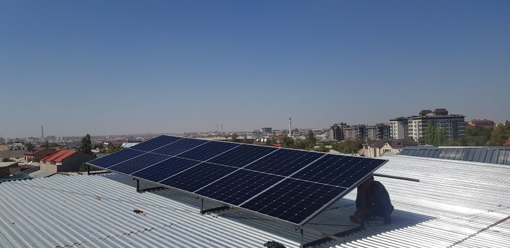 Солнечный панели установка монтаж